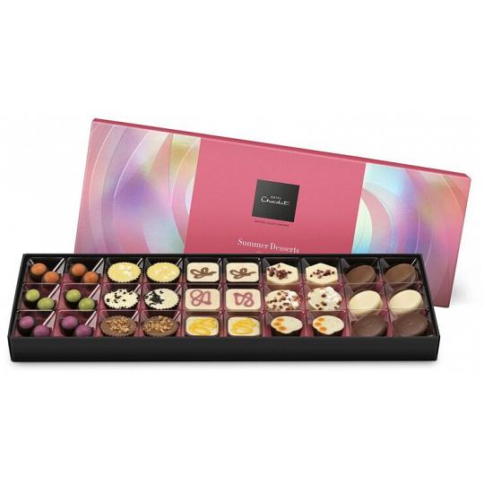 A box of summer chocolates from Hotel Chocolat; the Summer Desserts Sleekster.