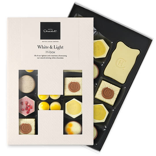 Hotel Chocolat White & Light H-Box Chocolate Box