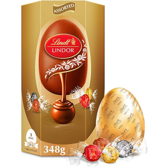 Lindt LINDOR Assorted Easter Egg Gold 348g