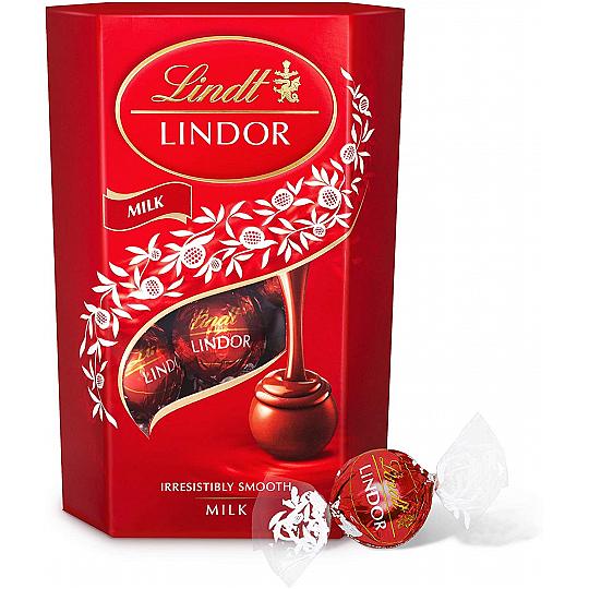 Buy Lindt LINDOR Milk Chocolate Truffles 200g from amazon Lindt LINDOR Milk Chocolate Truffles 200g
