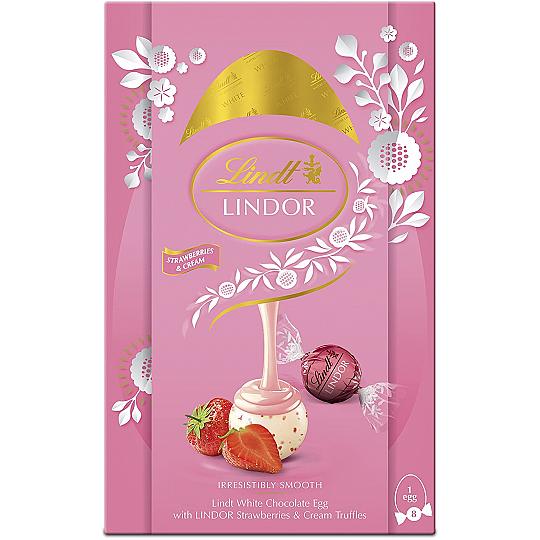 Lindt LINDOR Strawberry & Cream Easter Egg 260g