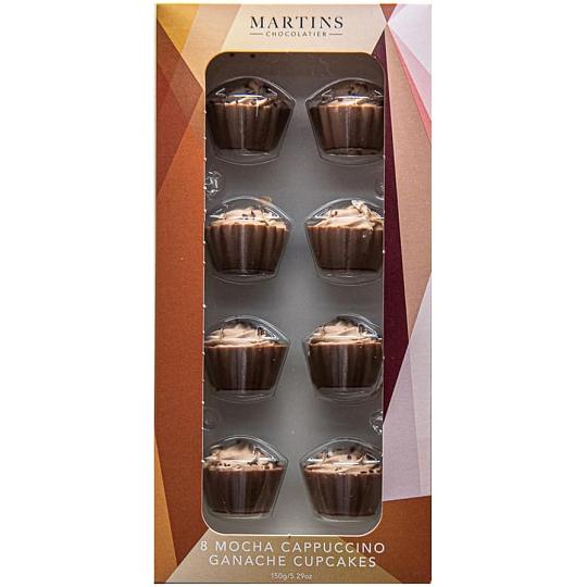 Martin’s Chocolatier 8 Mocha Cappuccino Ganache Chocolate Cupcakes 150g