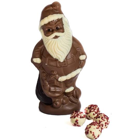Buy Martin’s Chocolatier Chocolate Santa with Chocolate Truffles from amazon Martin’s Chocolatier Chocolate Santa with Chocolate Truffles