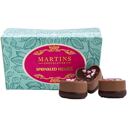Martin’s Chocolatier Chocolate Sprinkled Hearts Ballotin