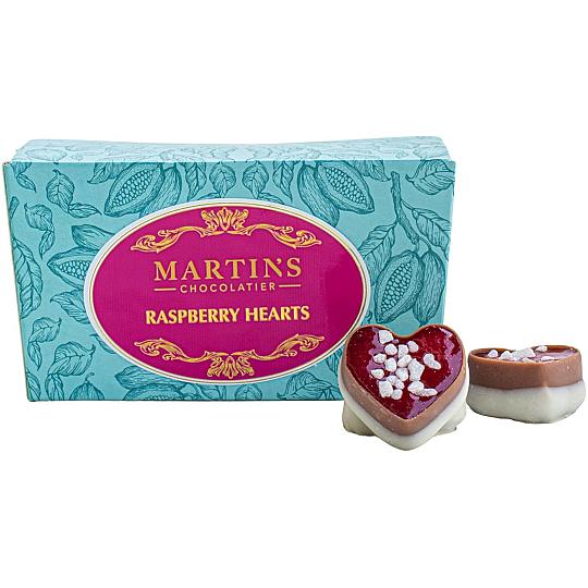 Martin’s Chocolatier Raspberry Hearts Chocolate Ballotin