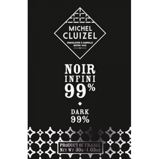 Michel Cluizel Noir Infini 99% Cocoa Dark Chocolate Bar 30g