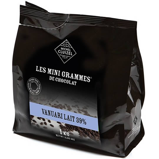Buy Michel Cluizel Vanuari Lait 39% Milk Chocolate Chips 1kg from choctrade Michel Cluizel Vanuari Lait 39% Milk Chocolate Chips 1kg