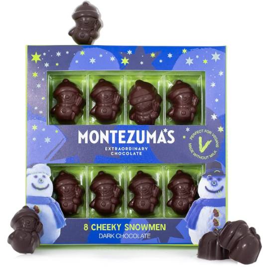 Montezuma’s Chunky Dark Chocolate Snowmen