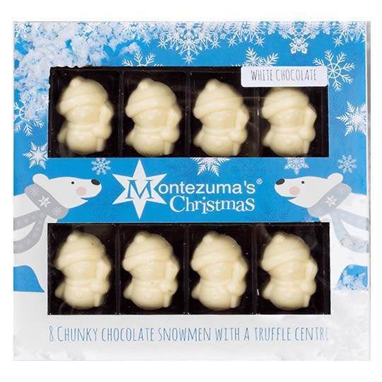 Montezuma’s Chunky White Chocolate Snowmen