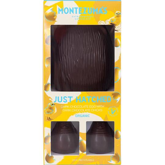 Montezuma’s Just Hatched Giant Dark Chocolate Easter Egg with Dark Chocolate Chicks