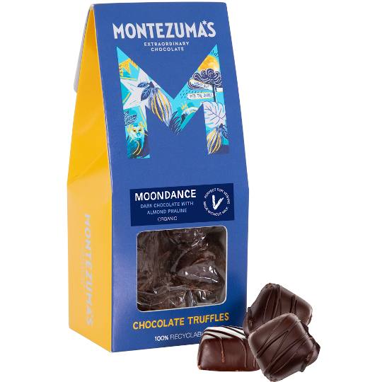 Montezuma's Moondance Dark Chocolate and Almond Praline Chocolate Truffles