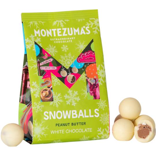 Montezuma’s Peanut Butter Chocolate Snowballs