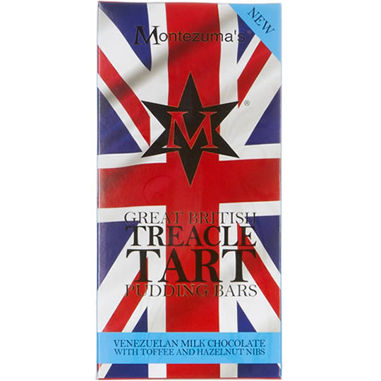 Buy Montezuma’s Treacle Tart Great British Pudding Bar 100g from montezumas Montezuma’s Treacle Tart Great British Pudding Bar 100g