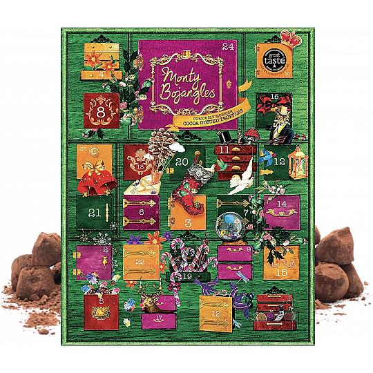 Monty Bojangles Curiously Moreish Cocoa Dusted Chocolate Truffles Advent Calendar