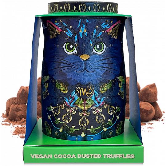 Buy Monty Bojangles “Midnight Prince” Vegan Cocoa Nib Nights Dusted Chocolate Truffles Cat Tin from amazon Monty Bojangles “Midnight Prince” Vegan Cocoa Nib Nights Dusted Chocolate Truffles Cat Tin