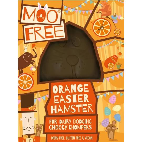 MOO FREE Orange Hammy Hamster Chocolate Easter Egg
