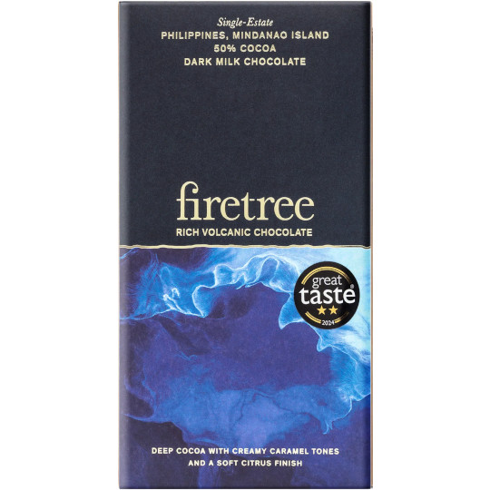 Firetree Chocolate 50% Milk Chocolate with Cocoa from Mindanao, Philippines