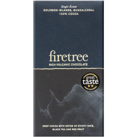 Firetree Solomon Islands, Guadalcanal 100% Cocoa Bar