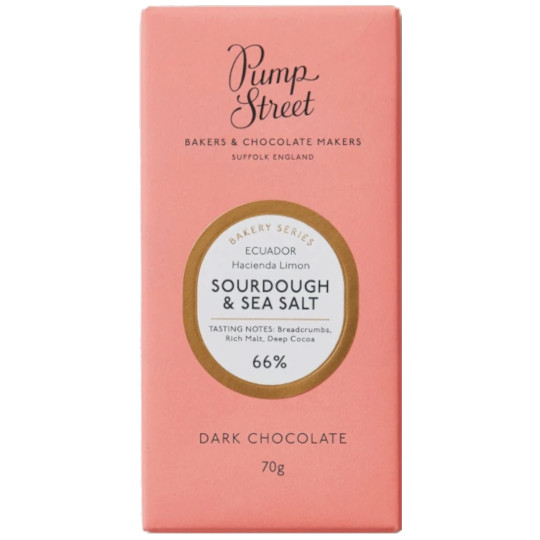 Pump Street Sourdough & Sea Salt 66% Dark Chocolate Bar