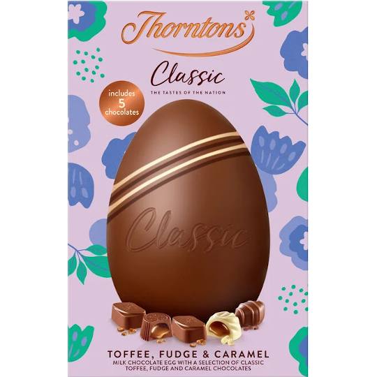 Thorntons Classic Toffee, Fudge and Caramel Easter Egg