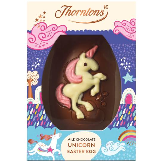 Buy Thorntons Milk Chocolate Unicorn Easter Egg from thorntons Thorntons Milk Chocolate Unicorn Easter Egg
