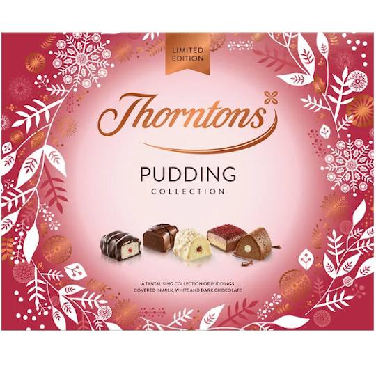 Buy Thorntons Pudding Collection Chocolate Box from thorntons Thorntons Pudding Collection Chocolate Box, a box of chocolates from Thorntons, inspired by pudding flavours.