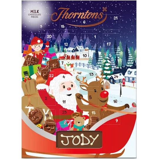 Thorntons Santa and Reindeer Milk Chocolate Advent Calendar