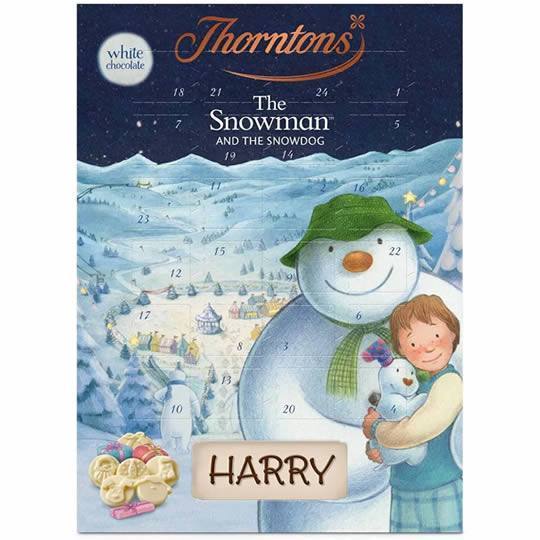 Thorntons The Snowman and The Snowdog White Chocolate Advent Calendar