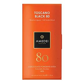 Amedei Toscano Black 80 80% Cocoa Dark Chocolate Bar