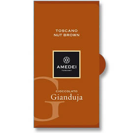 Amedei Toscano Nut Brown Gianduja Milk Chocolate Bar