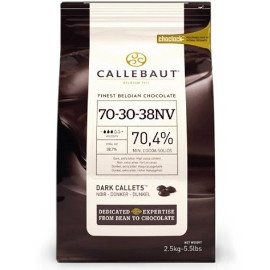 Callebaut 70-30-38NV 70.4% Cocoa Dark Chocolate Callets 2.5kg