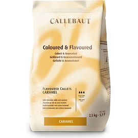Callebaut Coloured & Flavoured Callets Caramel Chocolate Chips 2.5kg