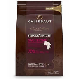 Callebaut Origin Collection Sao Thome 70% Cocoa Dark Chocolate Callets 2.5kg