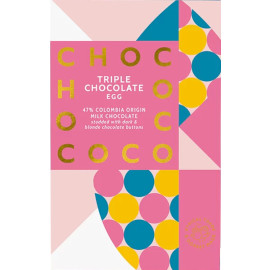 CHOCOCO Triple Chocolate 47% Milk Chocolate Easter Egg