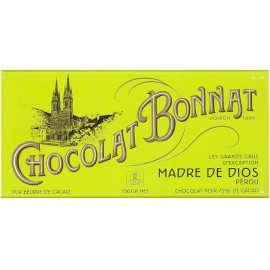 Chocolat Bonnat Madre De Dios 75% Cocoa Dark Chocolate Bar 100g