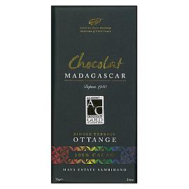 Chocolat MADAGASCAR Ottange 100% Cacao Dark Chocolate Bar 75g