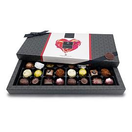 Chocolate Trading Co. Superior Selection 24 Dark, Milk & White Valentine’s Assorted Chocolates 276g