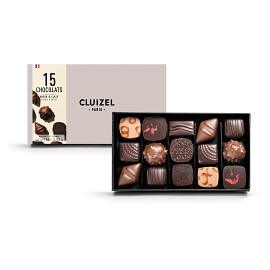 CLUIZEL 15 CHOCOLATS Dark & Milk Luxury Chocolate Box 165g