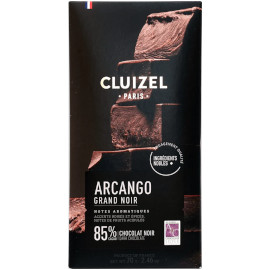 CLUIZEL Arcango Grand Noir 85% Cocoa Dark Chocolate Bar