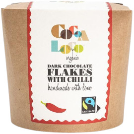 Cocoa Loco Dark Chocolate Flakes with Chilli Drinking Chocolate 200g