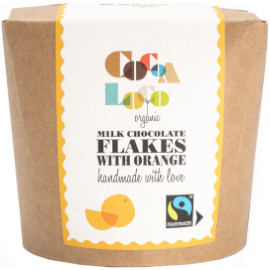 Cocoa Loco Milk Chocolate Flakes with Orange Drinking Chocolate 200g