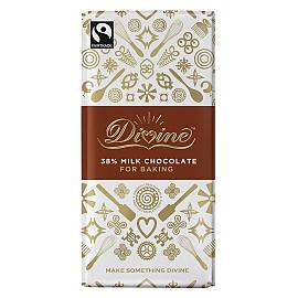 Divine 38% Cocoa Milk Chocolate Bar For Baking 150g
