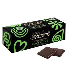 Divine Smooth Dark Chocolate Mint Thins 200g