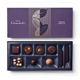 Hotel Chocolat Serious Dark Fix 9-Piece Chocolate Box