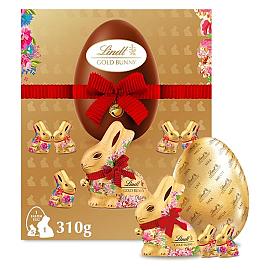 Lindt GOLD BUNNY Flower Edition Milk Chocolate Easter Egg 310g