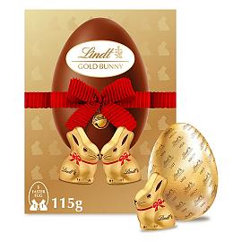 Lindt GOLD BUNNY Milk Chocolate Easter Egg 115g