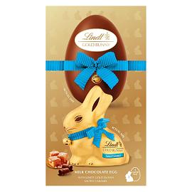 Lindt GOLD BUNNY Salted Caramel Milk Chocolate Easter Egg 195g