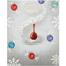 Lindt LINDOR Assorted Chocolate Truffles Silver Advent Calendar