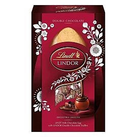 Lindt LINDOR Double Chocolate Easter Egg 260g