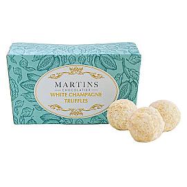 Martin’s Chocolatier White Champagne Chocolate Truffles Ballotin